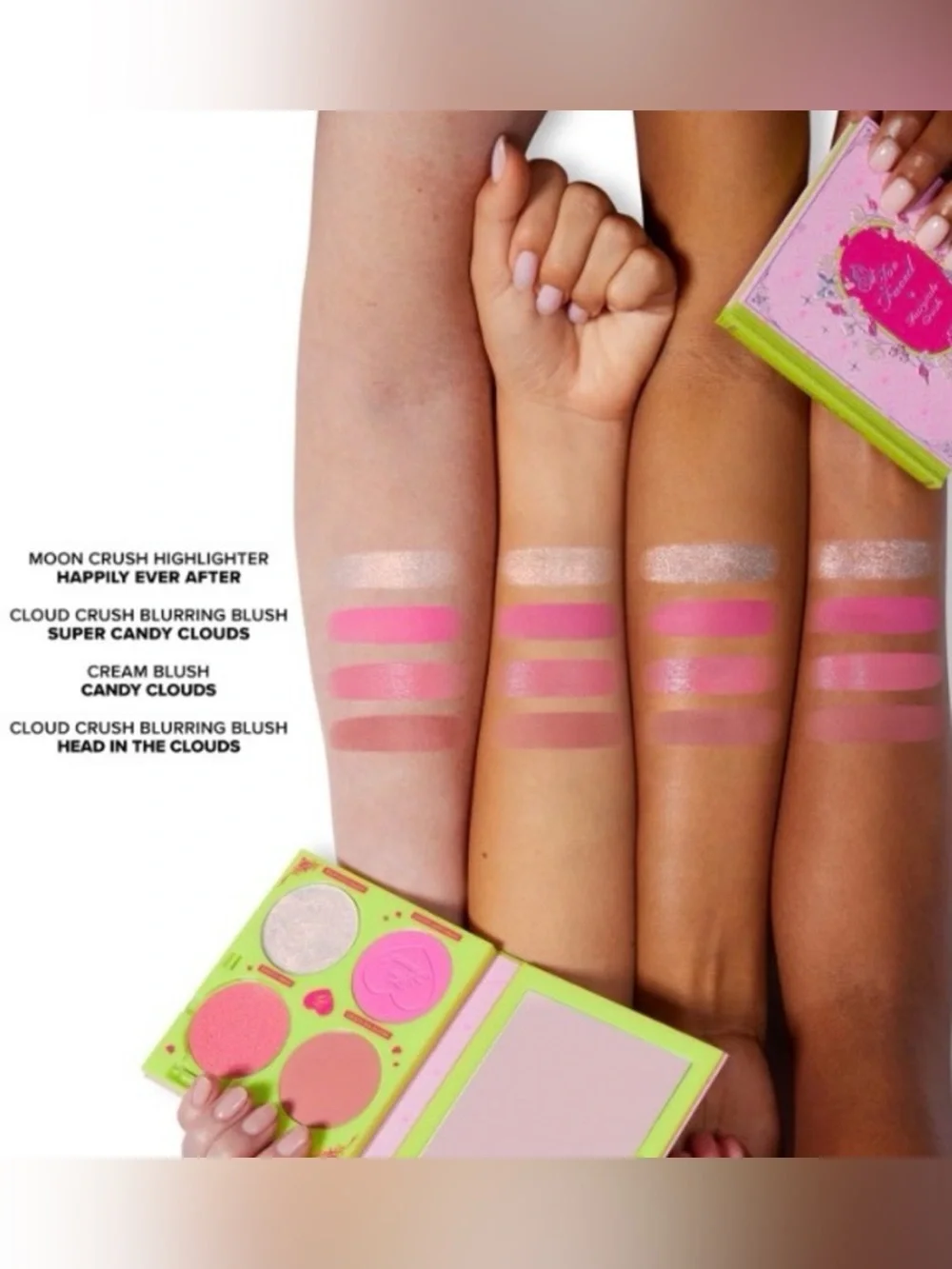 New Too Faced Fairytale Crush Blush & Highlighter Set exclusive shades & formula